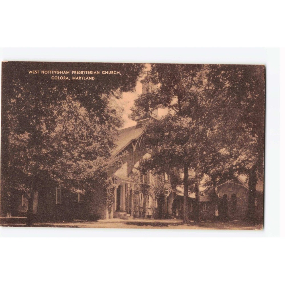 West Nottingham Presbyterian Church Colora Maryland Vintage Artvue Postcard
